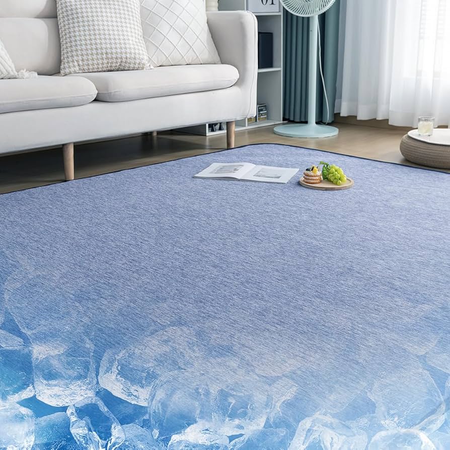 【色: ネイビー】Housecover カーペット ラグ ラグマット滑り止め付 色: ネイビー】Housecover カーペット ラグ ラグマット滑り止め